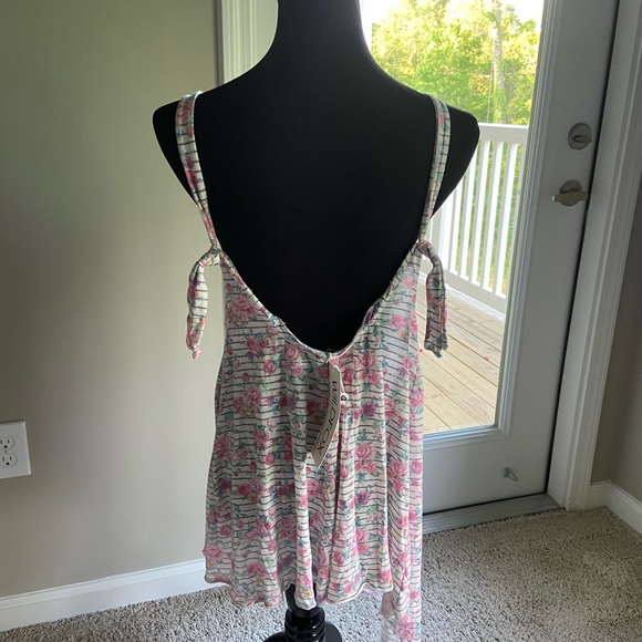 Wildfox Floral Striped Tank Top Shirt - S - Picture 3 of 4